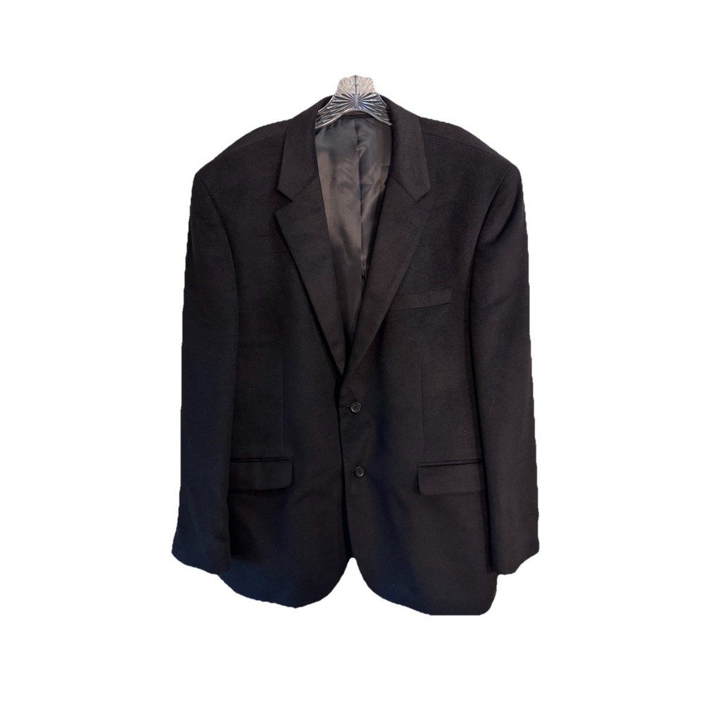 Andrew Fezza Mens Baxter  Blazer 2 Button Sport‎ Coat Jacket Black 48 R